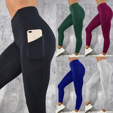 Load image into Gallery viewer, Woman&#39;s Leggings Running Fitness Yoga Pants With Pocket
